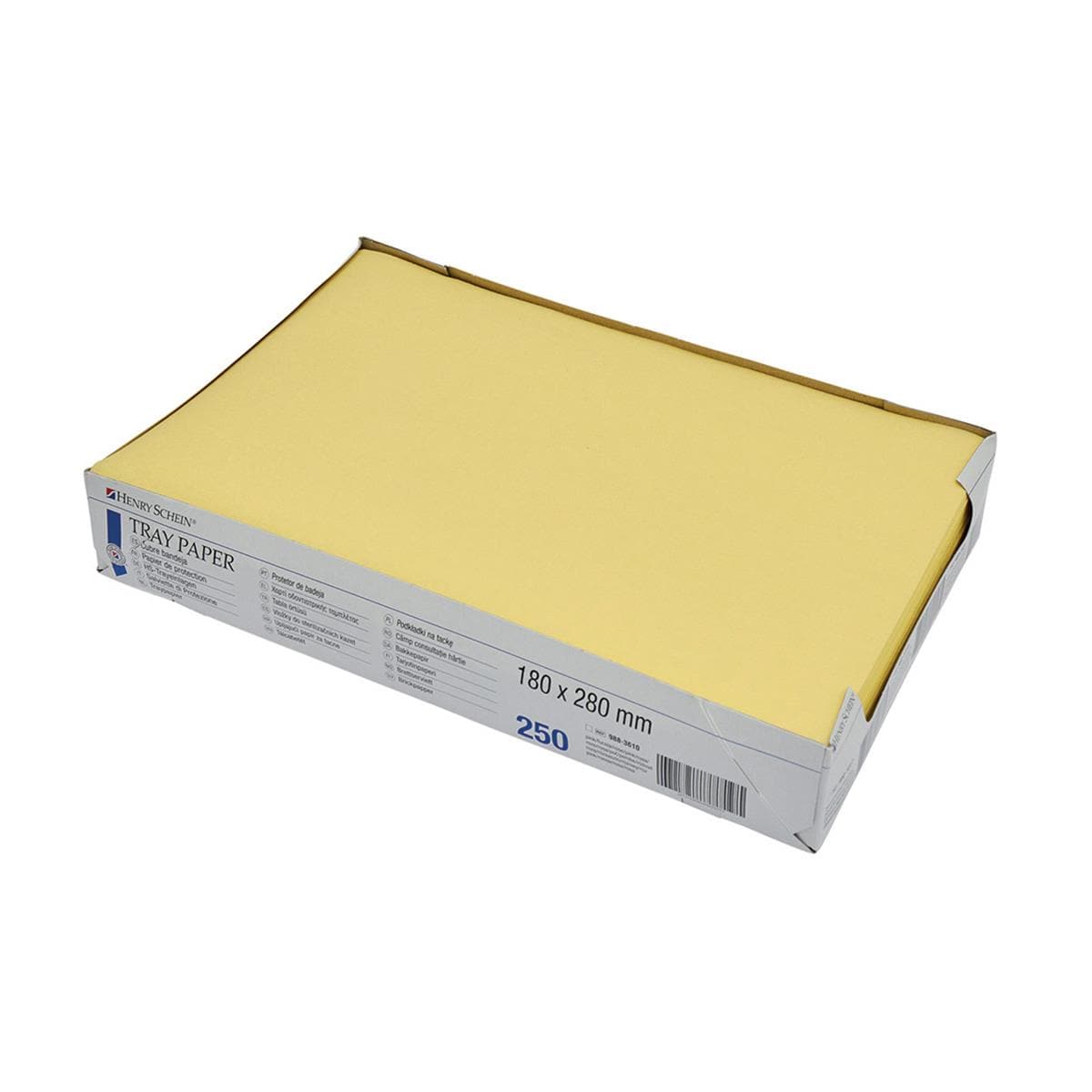 HS Tray Paper Yellow 180 x 280mm 250pk