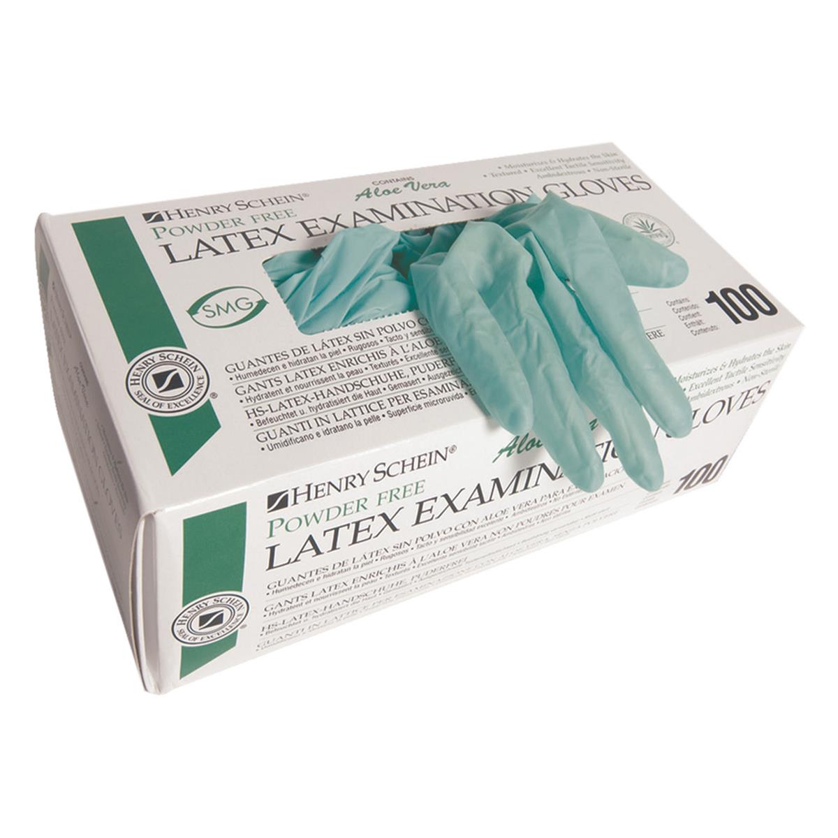 Criterion Gloves Latex Powder Free Aloe Vera Green Large 100pk