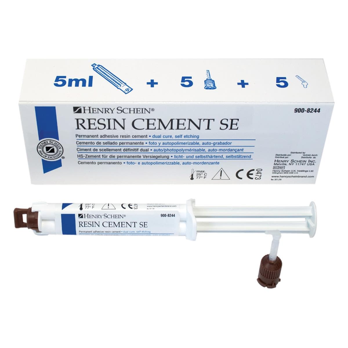 HS Resin Cement SE dual-cure 5ml syringe + tips - Henry Schein Ireland
