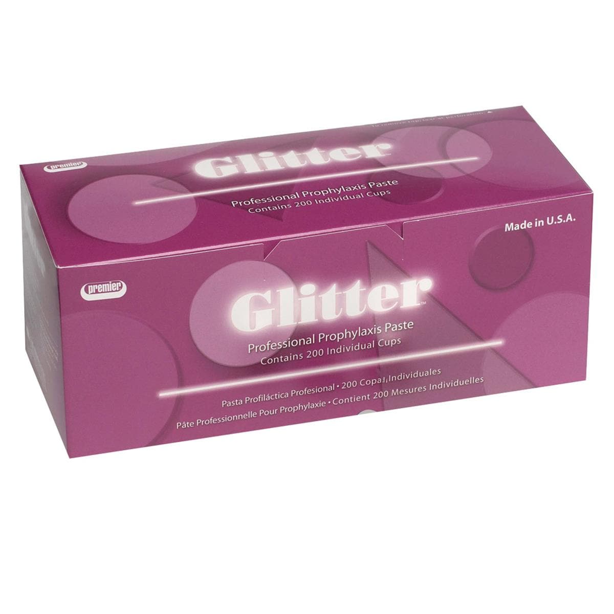 Glitter Prophy NaF Bubblegum Medium Cups 200pk