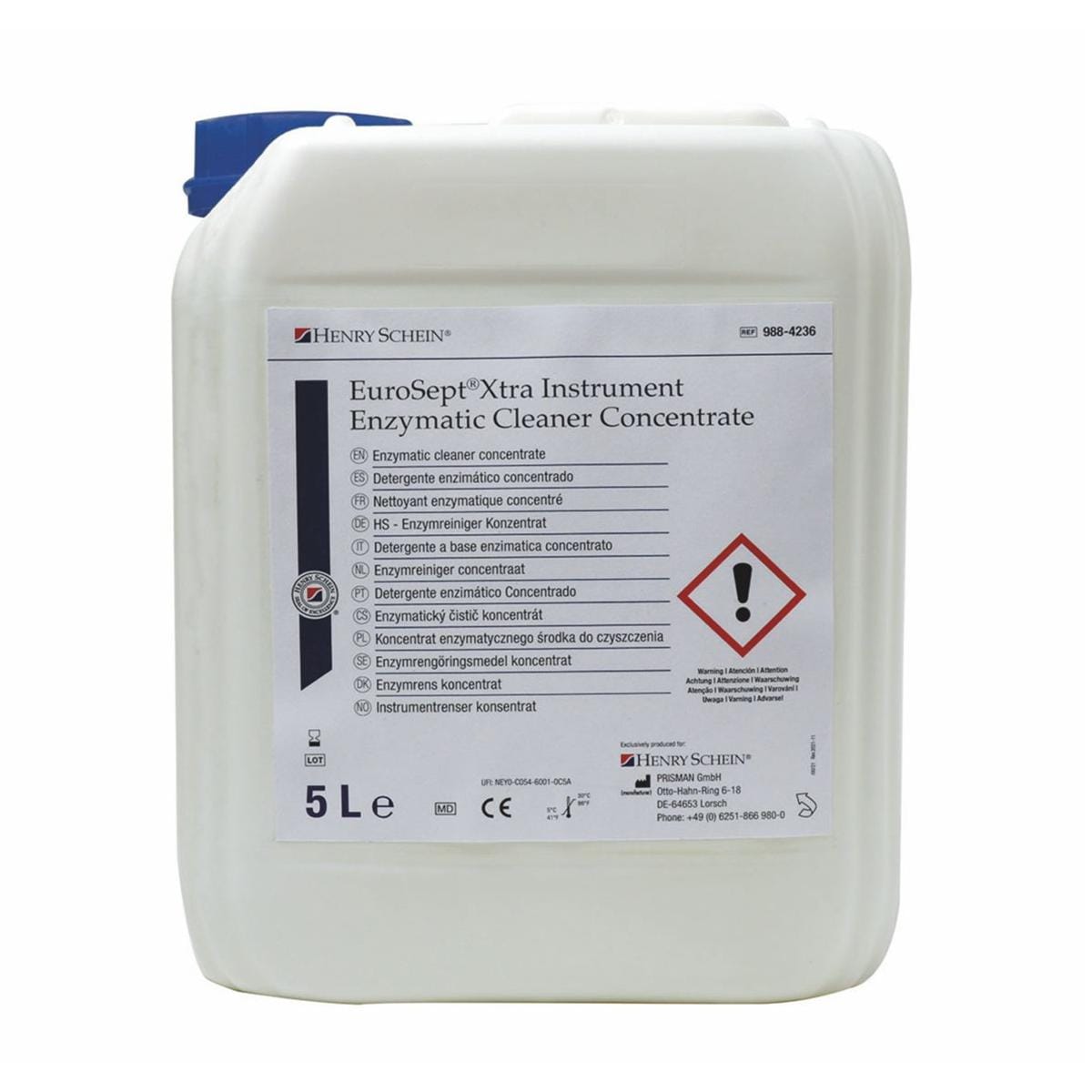 HS EuroSept Xtra Instru Cleaner Enzymatic Conc 5L